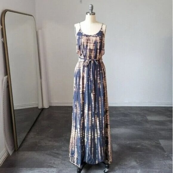 Michael Stars Dresses & Skirts - MICHAEL STARS - Jenna Tie Waist Maxi Dress Tie Dye Size L